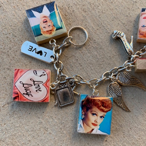 Buy I Love Lucy Scrabble Tile Charm Bracelet Online in India Etsy