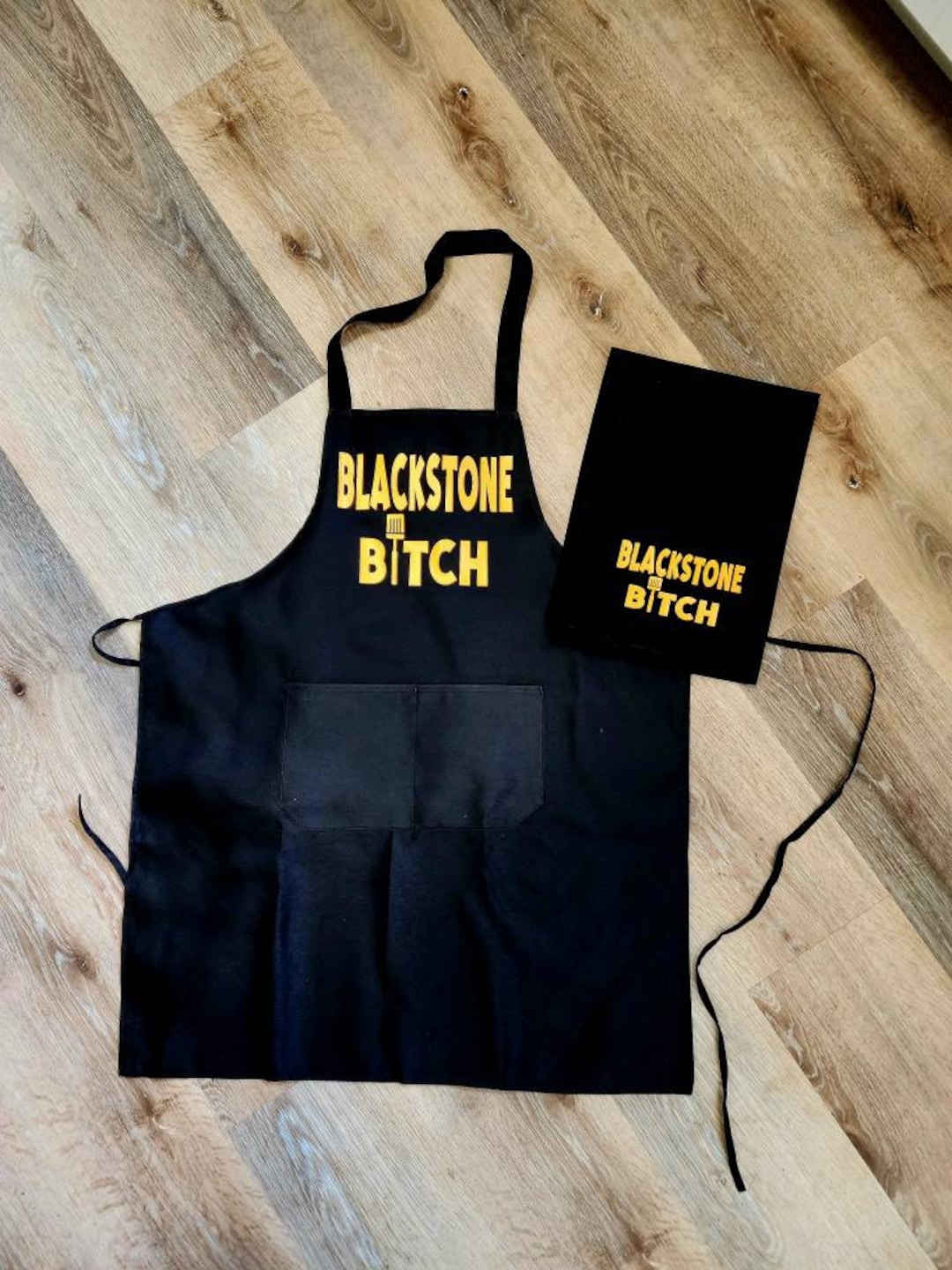 The Original Blackstone Bitch Apron and Cooking Towel Set Etsy