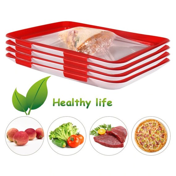 Reusable Food Preservation Tray Refrigerator Food Storage Etsy