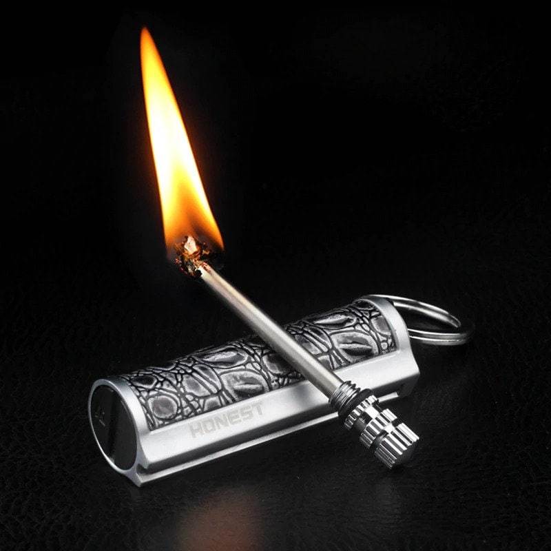 Dragons Breath Immortal Lighter Permanent Fire Starter Flint Match Keychain, No Fluid In Lighter