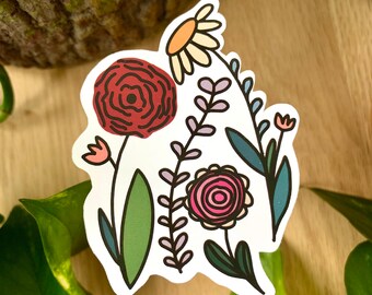 Waterproof Wildflower Sticker