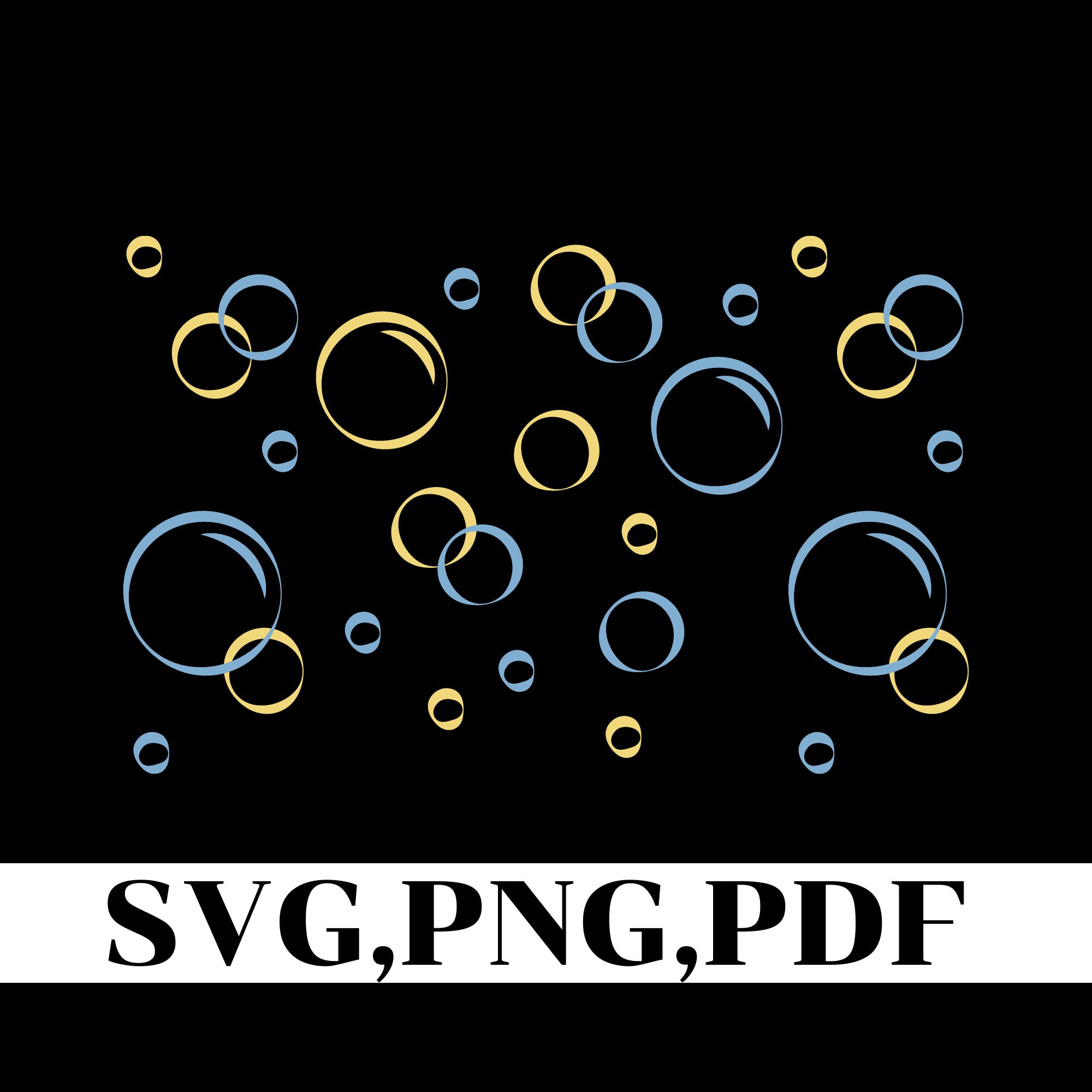 Bubbles Bundle Svg Png Pdf/bubble Svg/bubble Clipart/blowing | Etsy