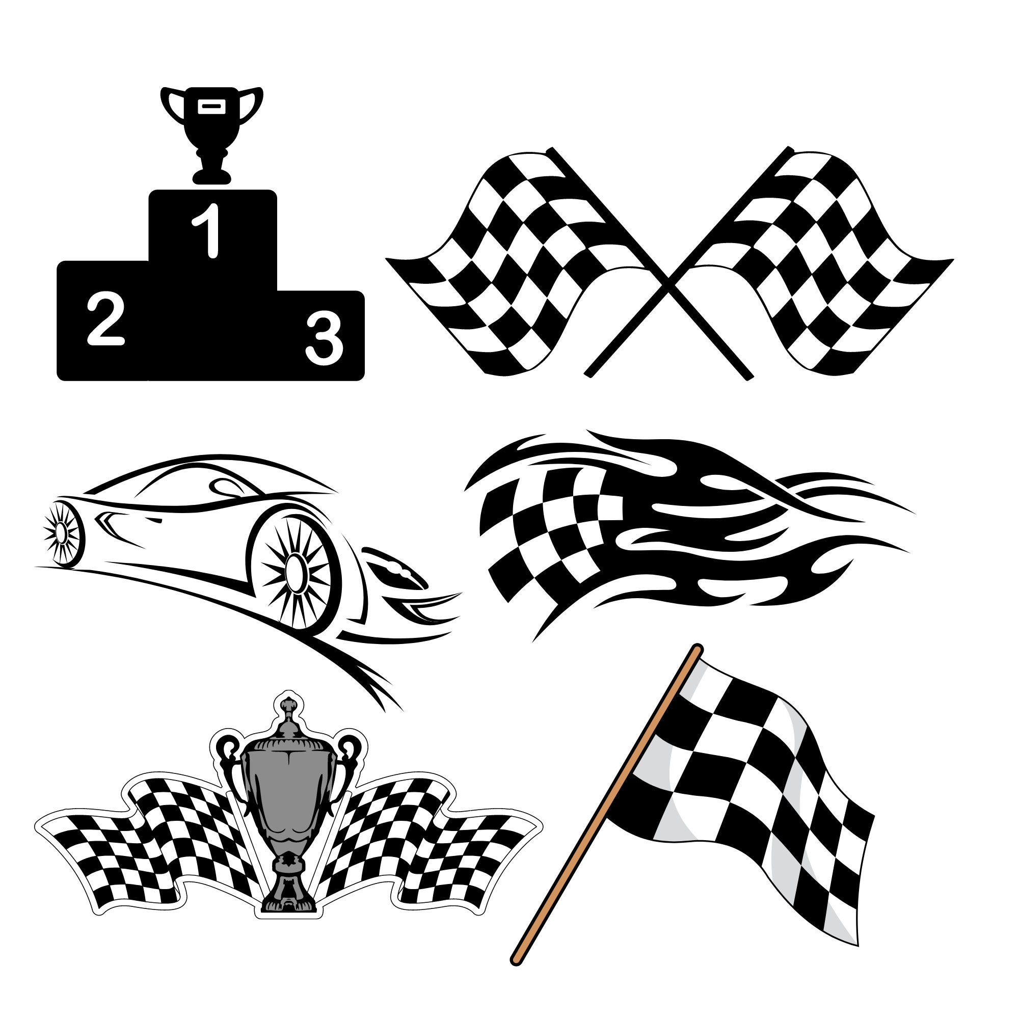 Racing SVG Checkered Flag SVG Race Flag SVG Car Flag svg Etsy