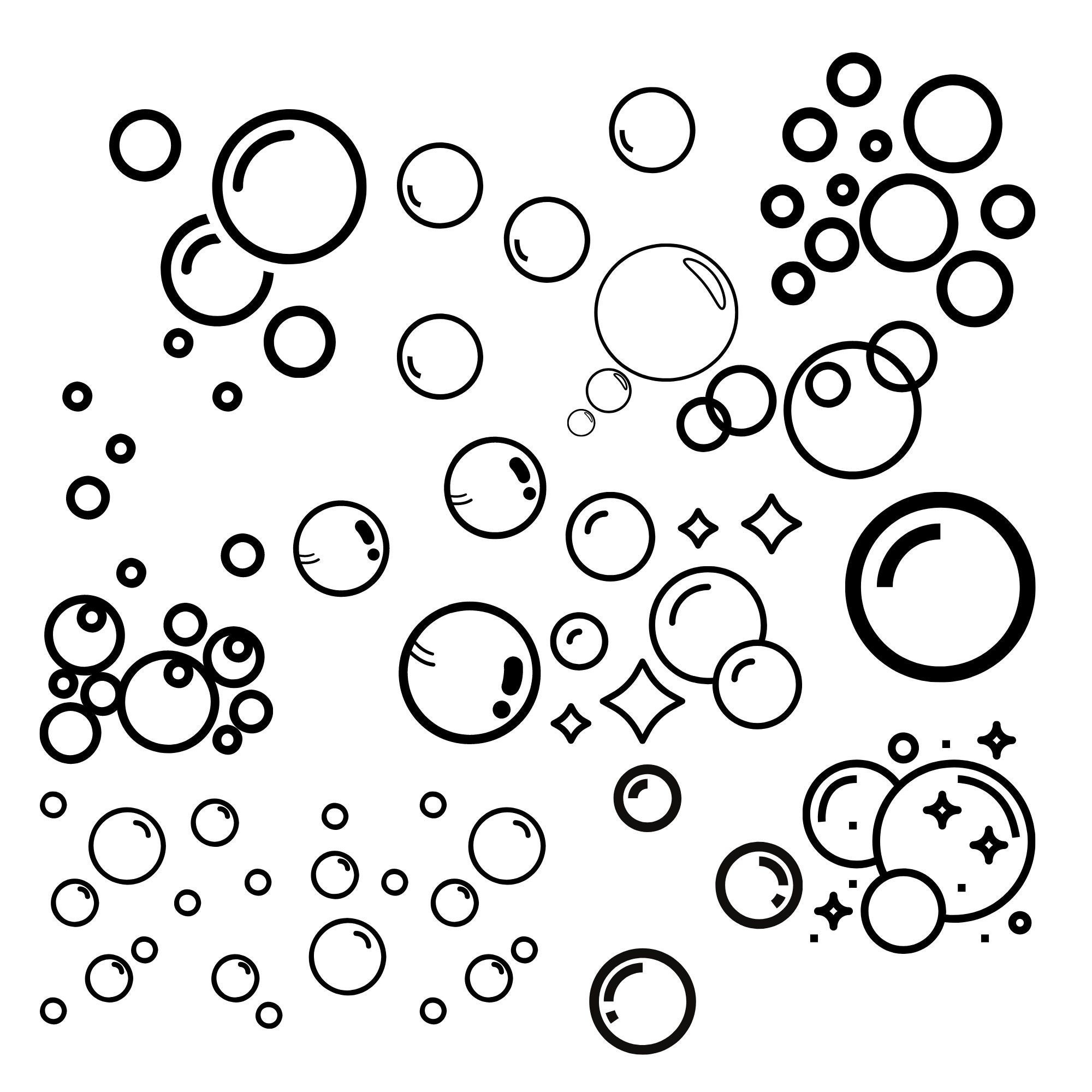 Bubbles Bundle svg png pdf/Bubble svg/Bubble clipart/Blowing | Etsy