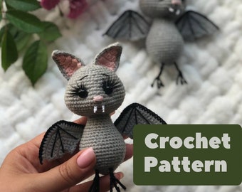 Crochet Bat Pattern, Crochet Bat, Crochet Doll Pattern, Amigurumi  Pattern, Amigurumi Bat, Amigurumi Bat Pattern,halloween crochet pattern