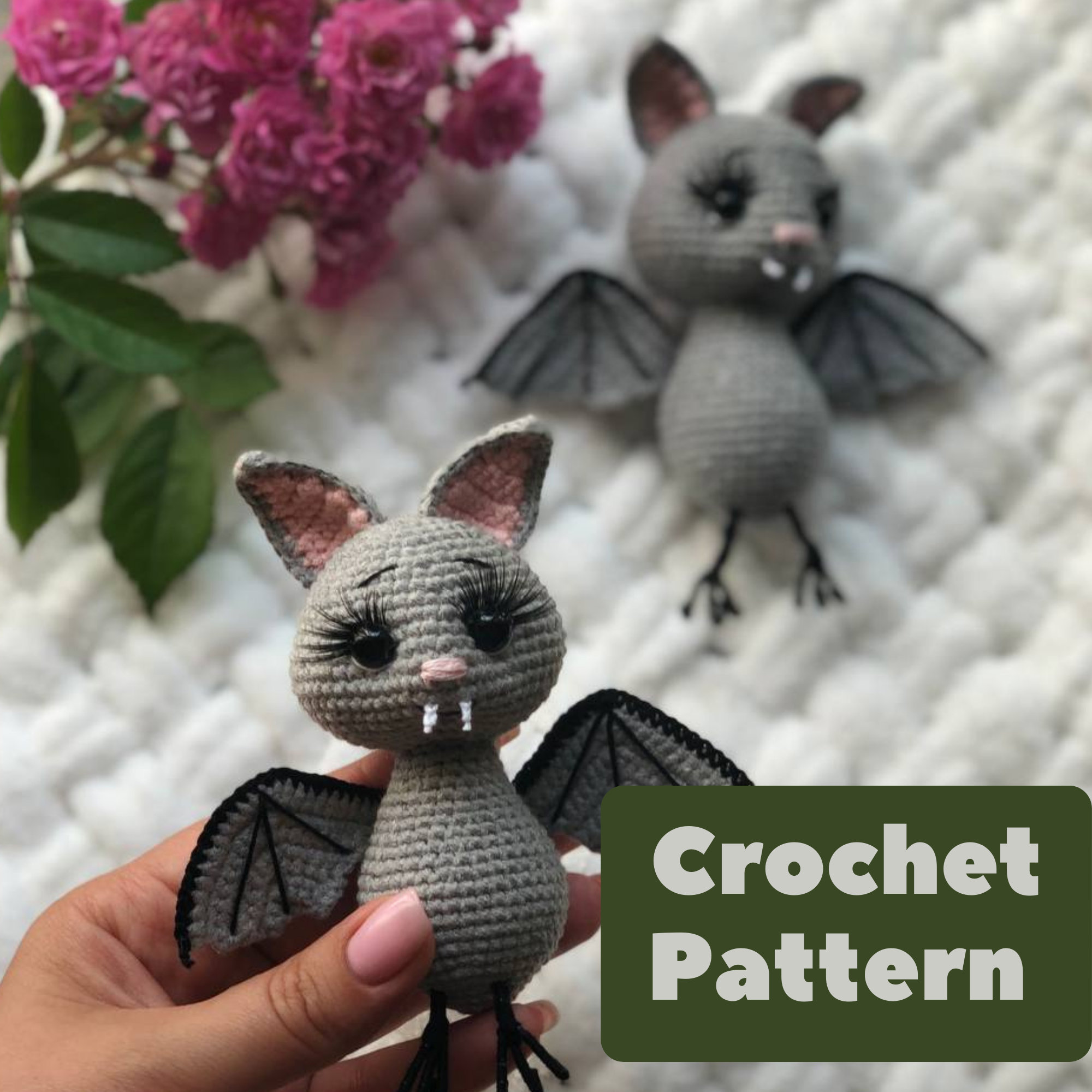 Crochet Bat Pattern Crochet Bat Crochet Doll Pattern - Etsy UK