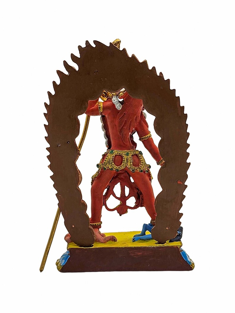 3.9 Inches, Vajrayogini Statue, Buddhist Miniature Statue, High Quality, Traditional Color Finishing And Face Painted image 3