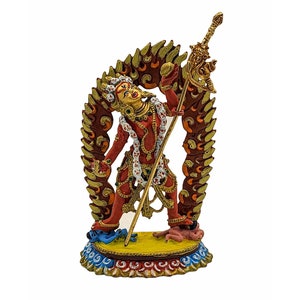3.9 Inches, Vajrayogini Statue, Buddhist Miniature Statue, High Quality, Traditional Color Finishing And Face Painted image 1
