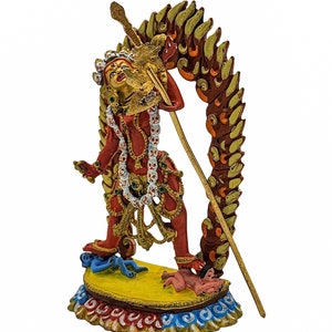 3.9 Inches, Vajrayogini Statue, Buddhist Miniature Statue, High Quality, Traditional Color Finishing And Face Painted image 4