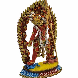 3.9 Inches, Vajrayogini Statue, Buddhist Miniature Statue, High Quality, Traditional Color Finishing And Face Painted image 5