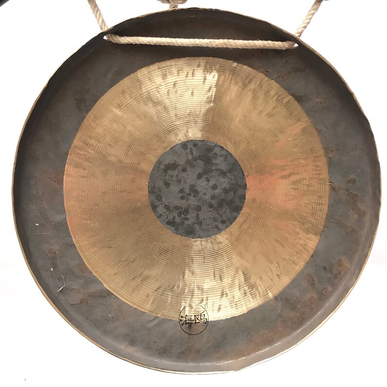 36 Cm Diameter Nepali Gong Tam Tam Hand Beaten With Mandala Etsy