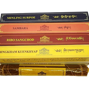 Premium Sambara, Miling, Ribo und Shingkam Khuenkhyap Bhutanese Weihrauch 4 Stück SET Bild 6