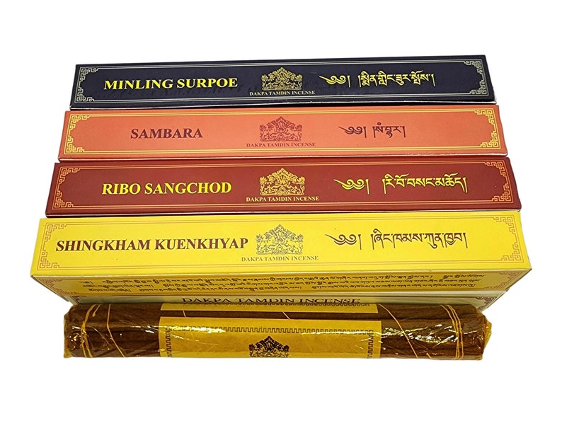 Premium Sambara, Miling, Ribo und Shingkam Khuenkhyap Bhutanese Weihrauch 4 Stück SET Bild 6