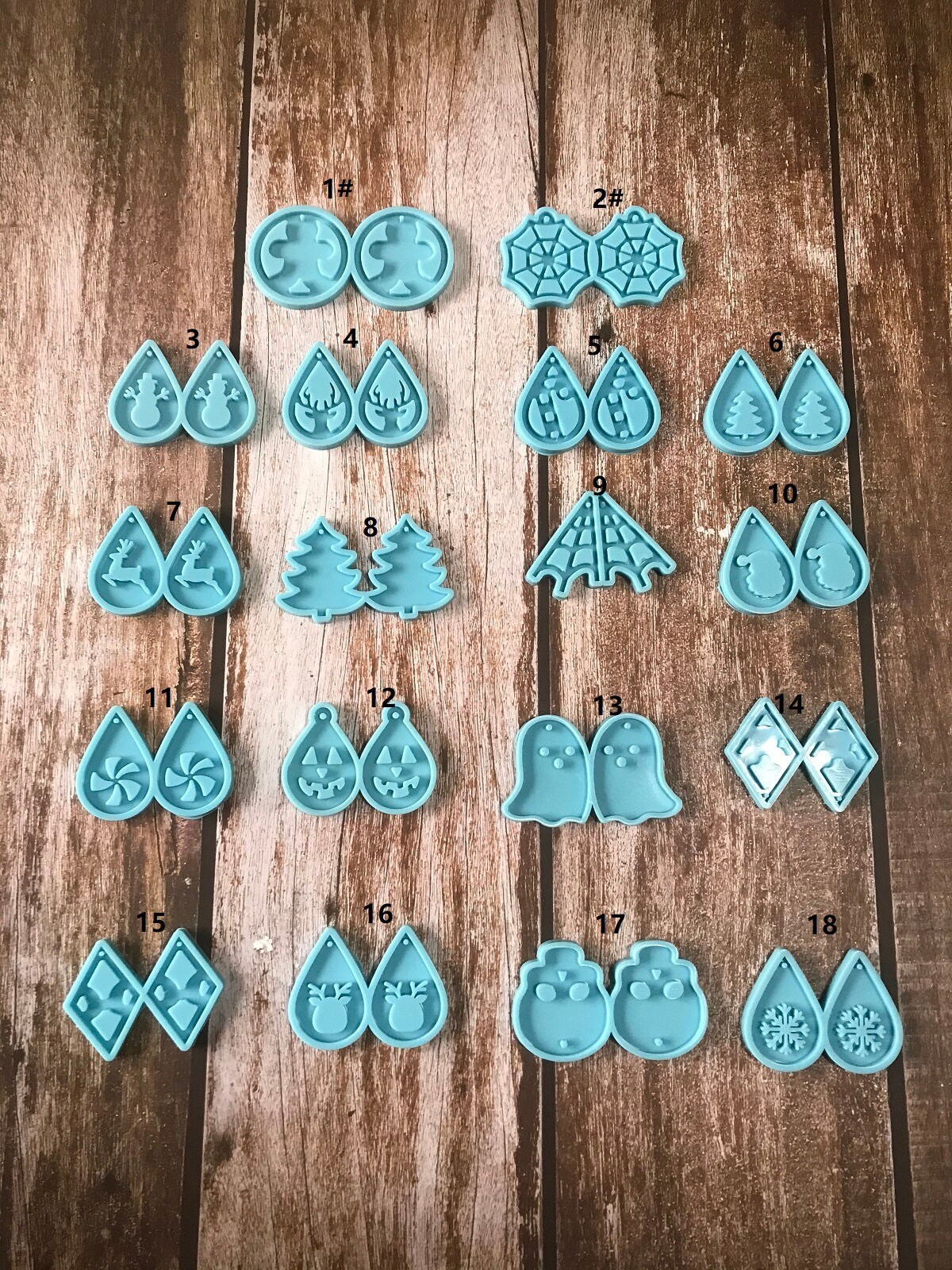 Earring silicone mold Pendant mould for Resin Earring Etsy