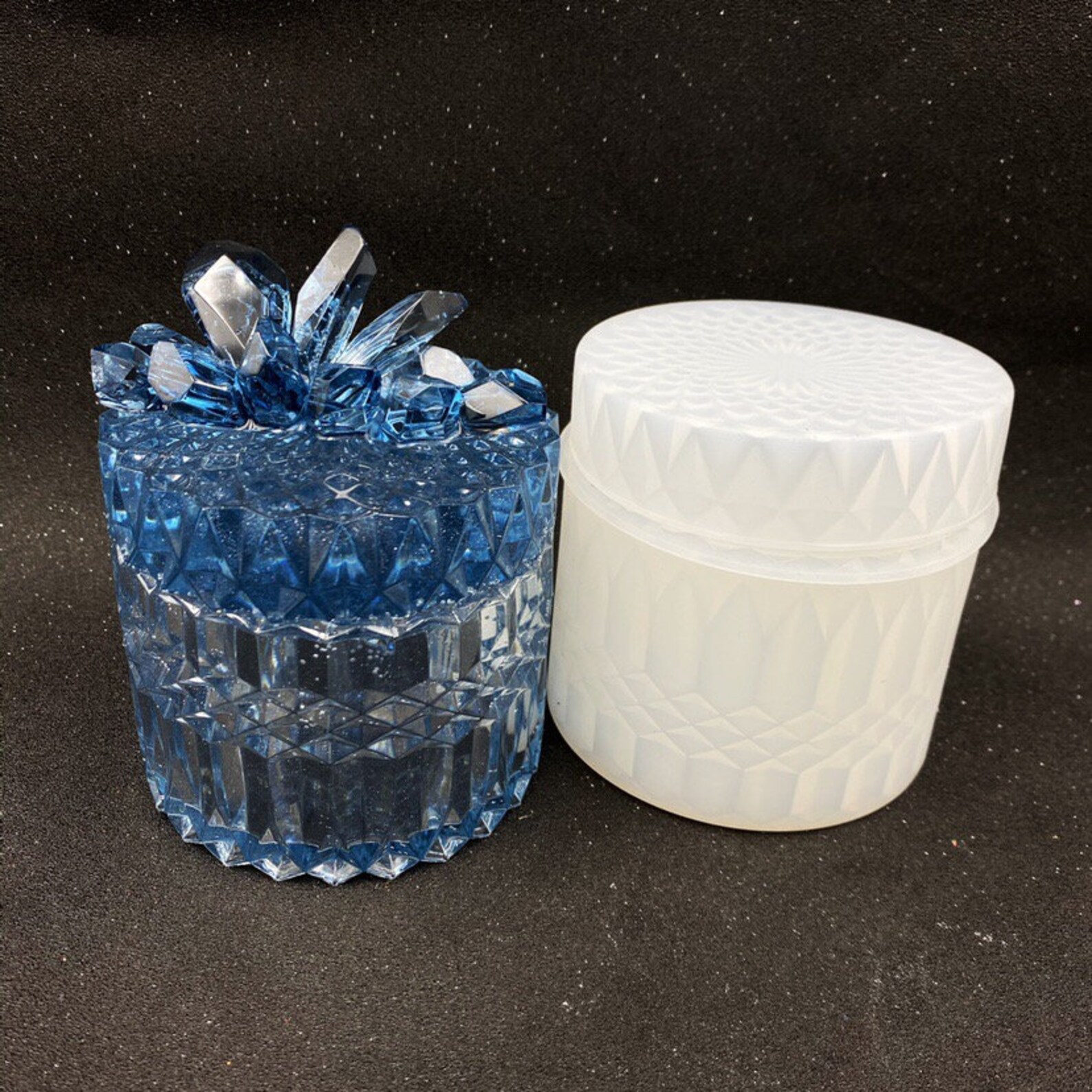 Crystal jar resin mold candy silicone mold Jewelry storage Etsy