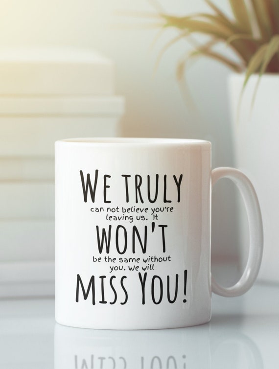 Farewell Gift for Boss Coworker PERSONALIZED Mug Funny Going - Etsy Denmark