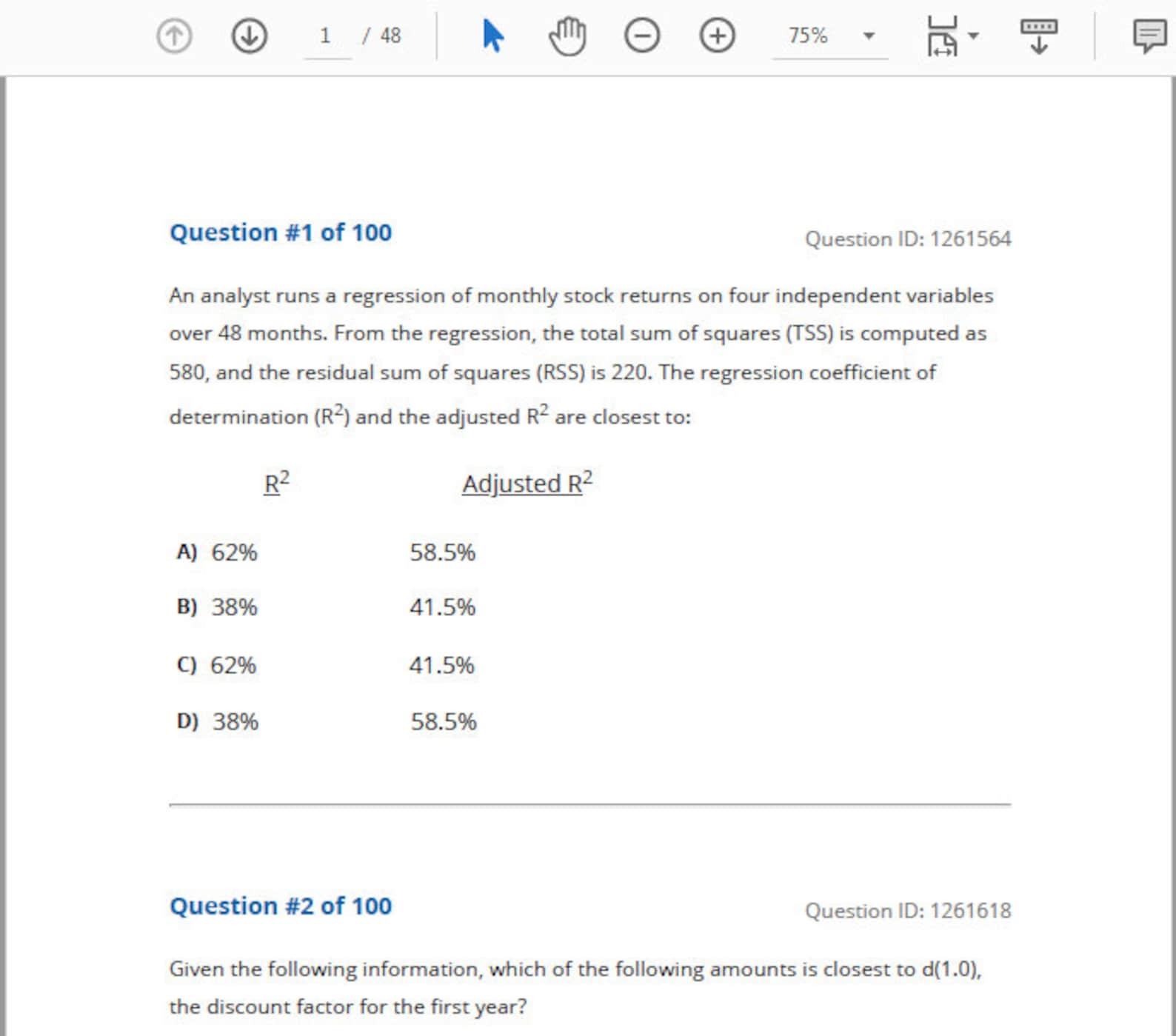 2020 FRM Level 1 Mock Exams With Answers Etsy Canada