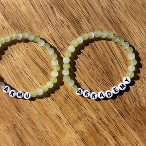 AKMU Bracelet-Kpop Bracelet-Customized AKMU Bracelet-Custom Kpop Themed Bead Bracelets-Korean Pop Name Bracelet-Akkademy Bracelet Kpop