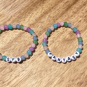 SF9 Bracelet-Kpop Bracelet-Customized SF9 Bracelet-Custom Kpop Themed Bead Bracelets-Korean Pop Name Bracelet-Fantasy Bracelet Kpop