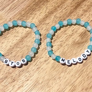 BTOB Bracelet-Kpop Bracelet-Customized BTOB Bracelet-Custom Kpop Themed Bead Bracelets-Korean Pop Name Bracelet-Melody Bracelet Kpop