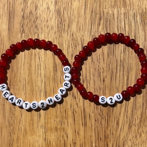 Hearts2Hearts Bracelet-Kpop Bracelet-Customized H2H Bracelet-Custom Kpop Themed Bead Bracelets-Korean Pop Name Bracelet-S2U Bracelet Kpop