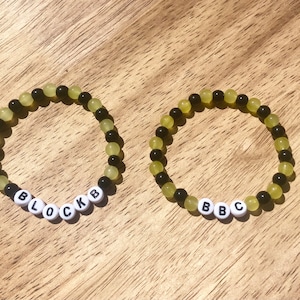 Block B Bracelet-Kpop Bracelet-Customized Block B Bracelet-Custom Kpop Themed Bead Bracelets-Korean Pop Name Bracelet-BBC Bracelet Kpop