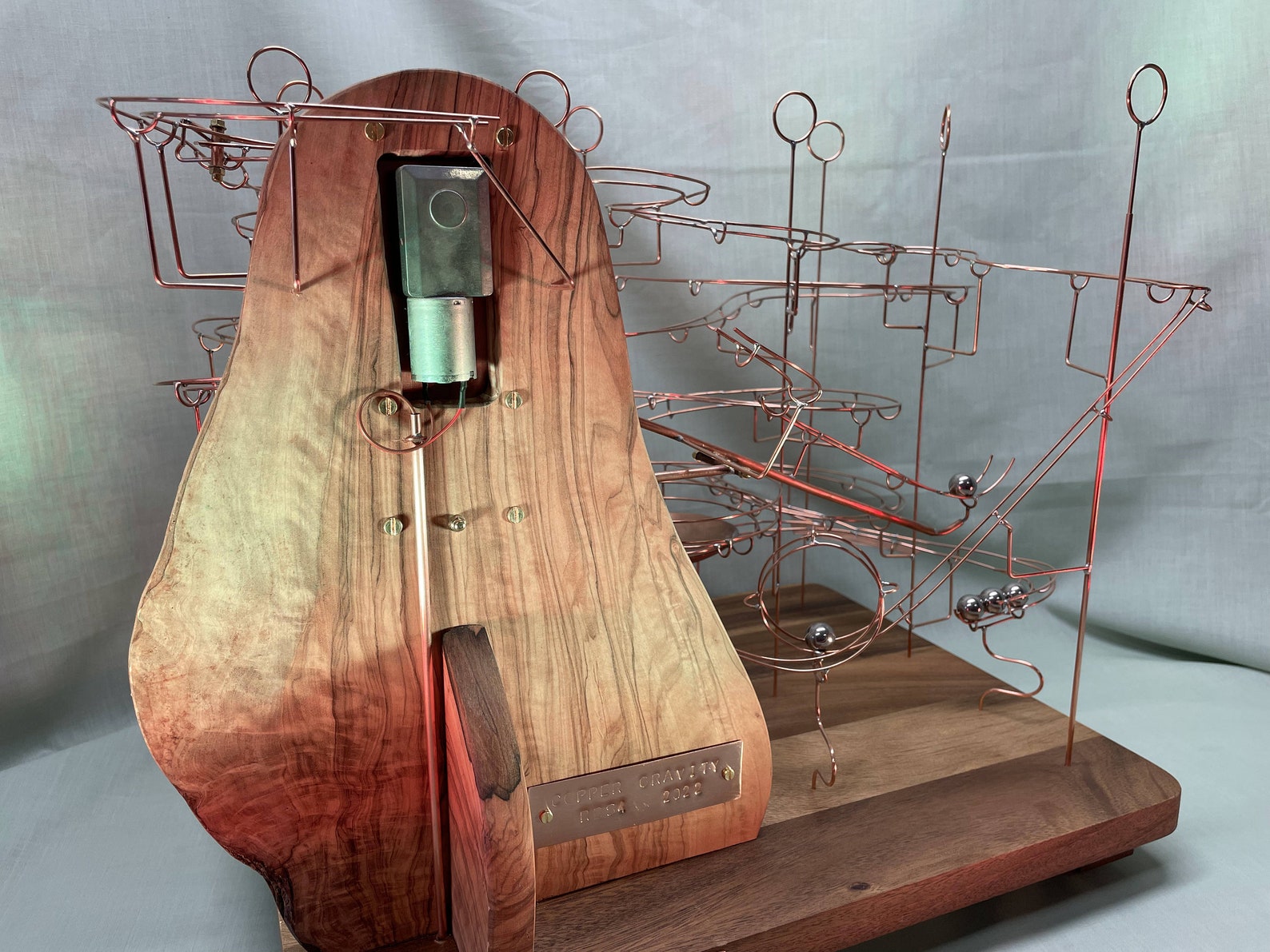 Rolling Ball Sculpture / Marble Machine / Art / Wire RBS Etsy