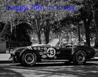 features Cobra Sports Car Grandson Birthday Card features Cobra Sports Car Grandson Birthday Card