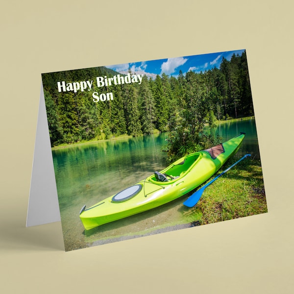 Canoe Birthday Card Etsy UK