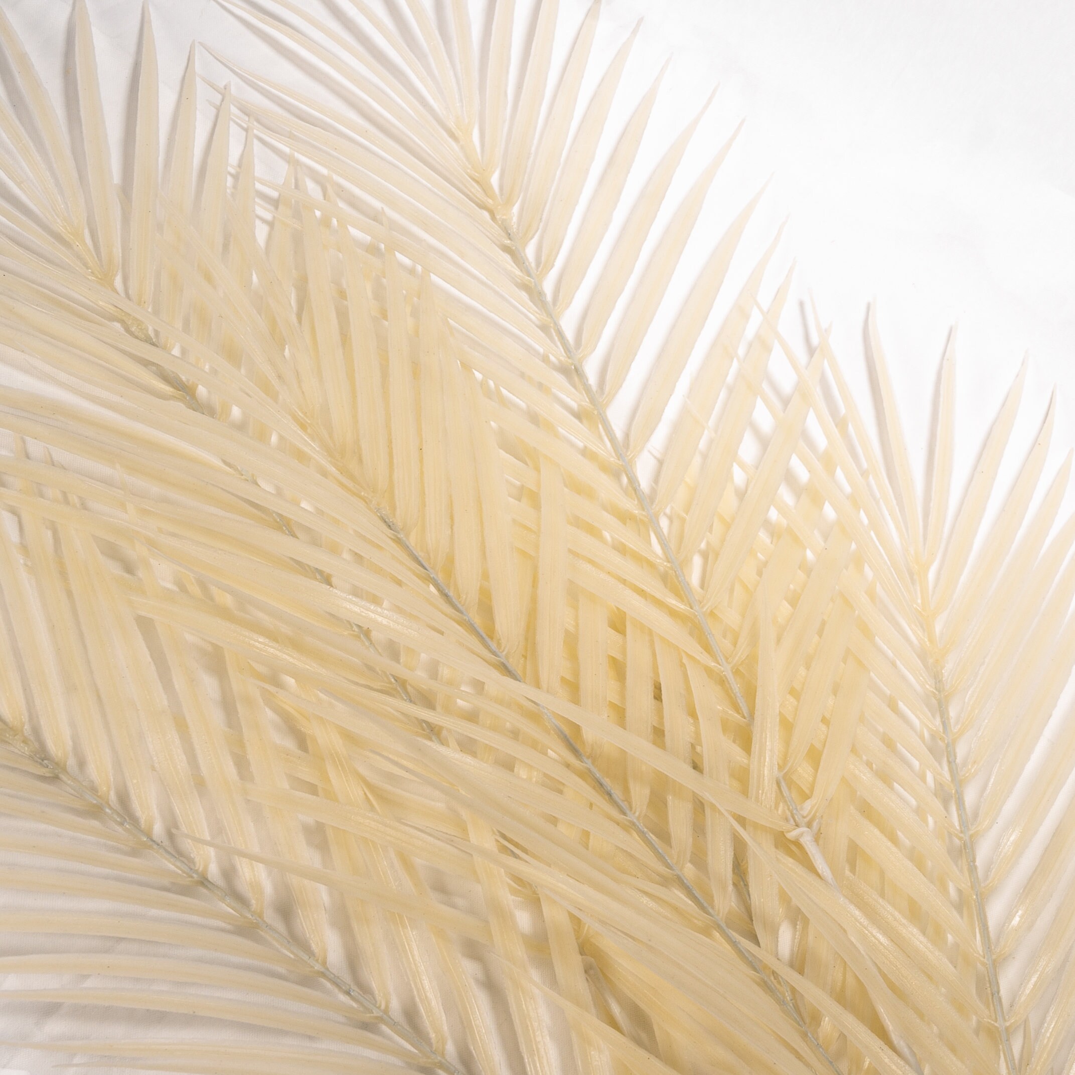 Artificial White Palm Leaves 6 Leaves on Two Branches Boho Etsy