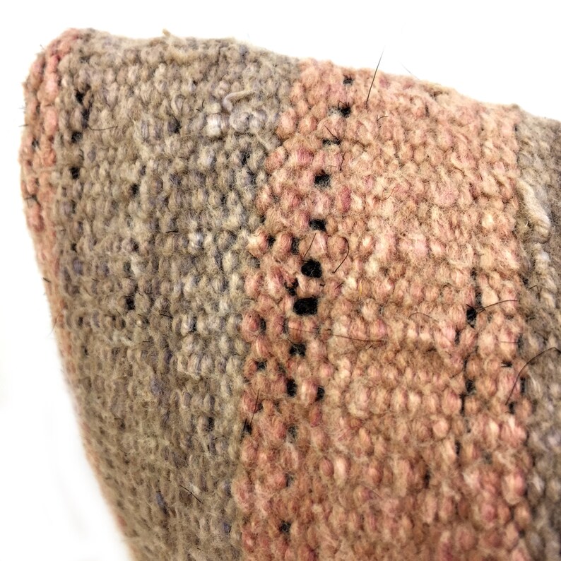 16x16 inch rug pillow cover handmade white pink vintage ethnic boho wool cushion throw rug case yellow 40x40cm handwoven flower pastel