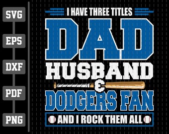 Download Cricut File Dodgers Etsy