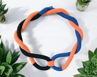 Modern Macrame Wall Art, Handmade Cotton Rope Circle Wall Hanging, Boho Minimal Home Decor, Fiber Art