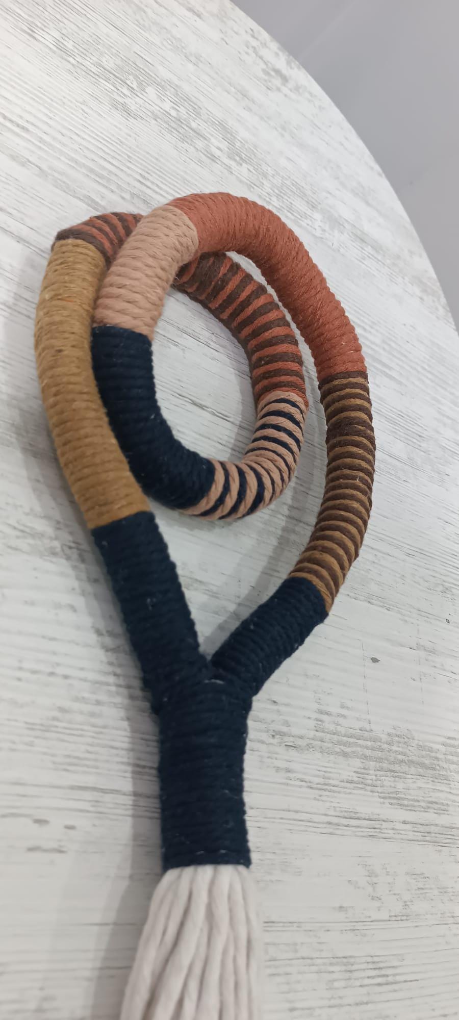 Boho Rope Wall Hanging, Minimal Macrame Wall Hanging, Handmade Cotton ...