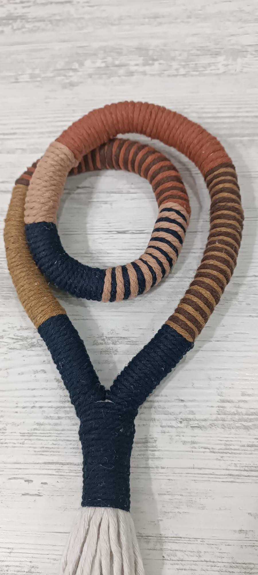 Boho Rope Wall Hanging, Minimal Macrame Wall Hanging, Handmade Cotton ...