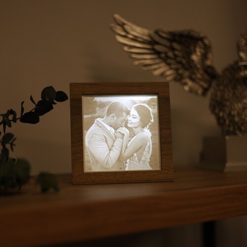 Personalisiertes Foto Nachtlicht, Geburtstagsgeschenk, 3D Druck Nachtlicht, Lithophan Nachtlicht, Jubiläumsgeschenk, gerahmtes individuelles Nachtlicht,