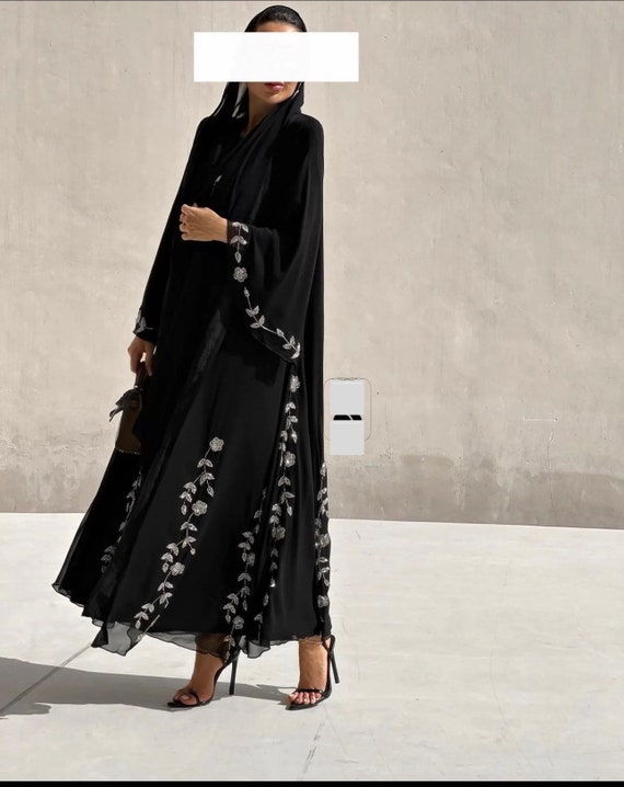 Beaded abaya deals