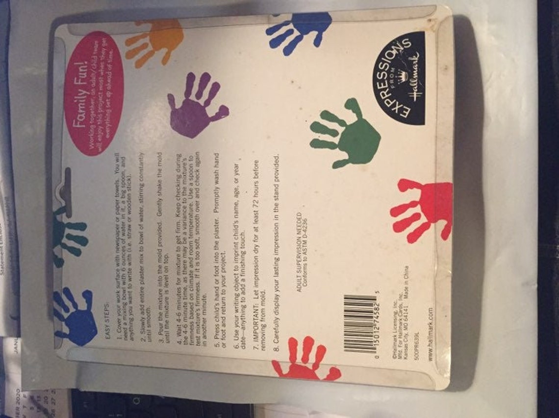 Hallmark Expressions Handprint Kit Etsy