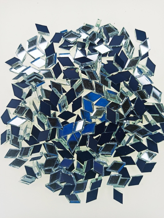 Mirror Mosaic Tiles Mosaic Pieces Cut by Hand in the Form of Etsy UK