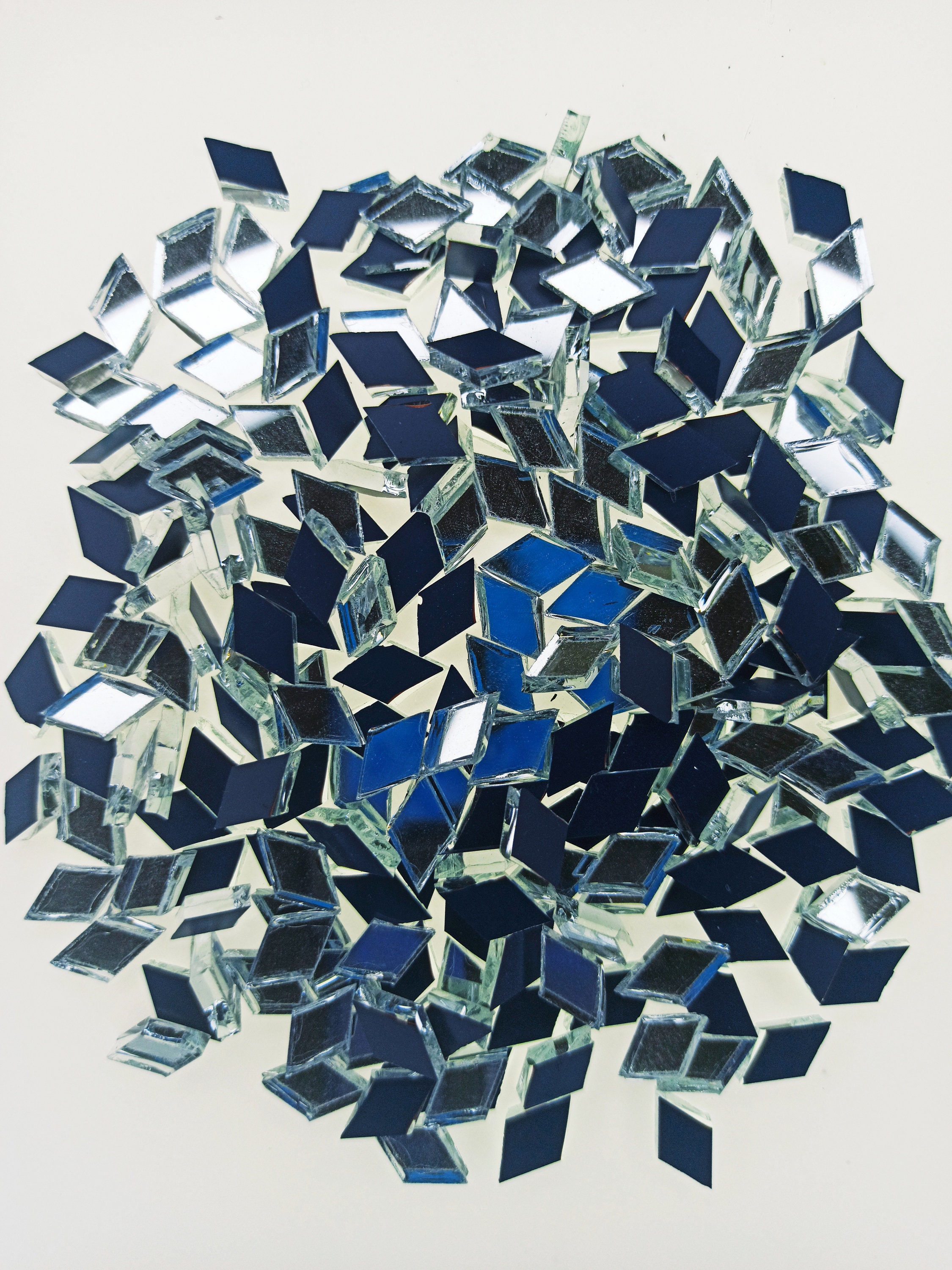 300pcs 1x1cm Mosaic Tiles Glass Mosaic Tiles for Crafts Bulk