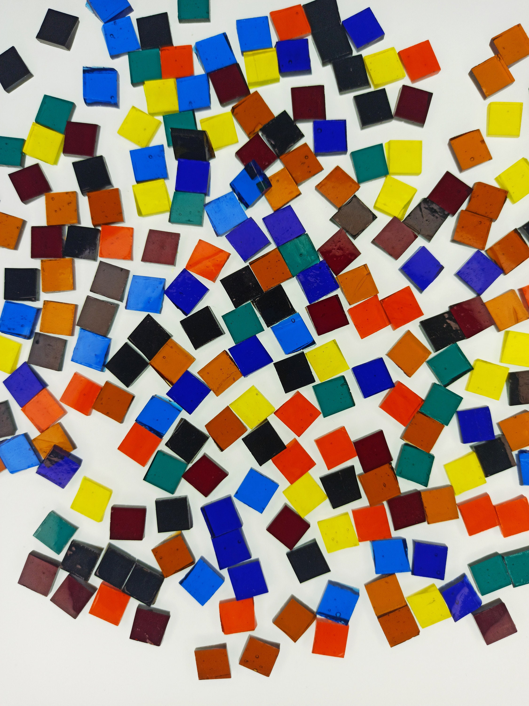 100 Pcs 9mm Mosaic Square Cut Mix Tiles Mosaic Pieces Cut by Etsy