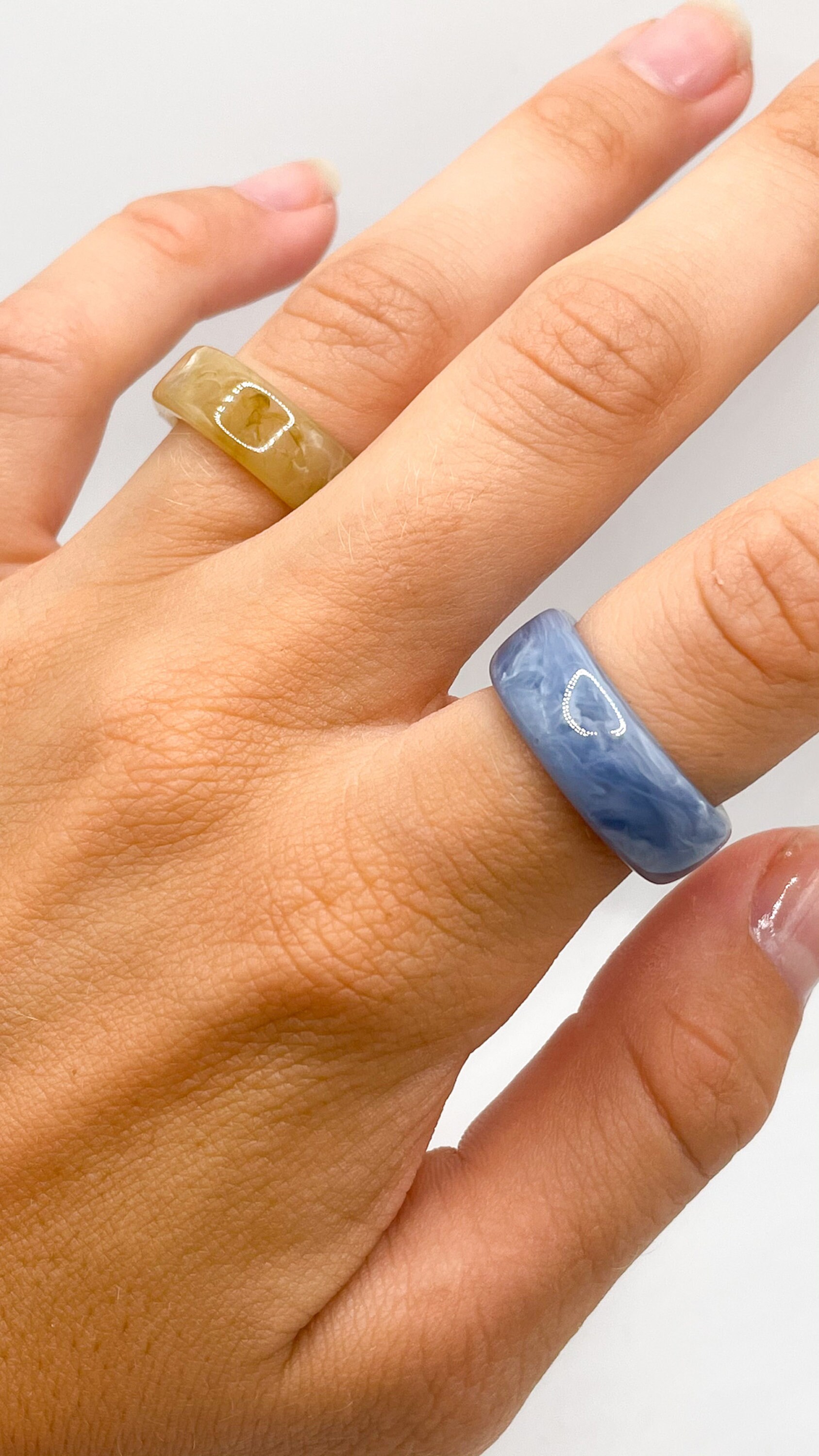 Chunky Resin Rings // Mix & Match y2k Rings // GiftWrapped Etsy