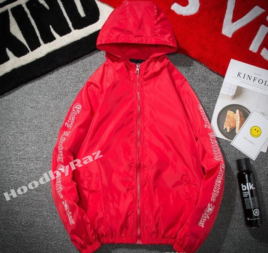 Vlone Hip Hop Windbreaker Bomber Sunscreen hoodie Jacket for | Etsy