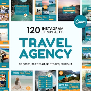 Travel Canva Templates | Travel IG Templates | Travel Feed-Stories-Covers | Travel Branding Kits | Travel Marketing Kits | Travel Brand Kits
