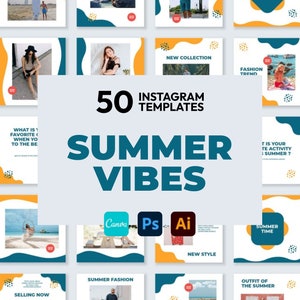 Summer Canva Template | Summer Instagram Template | Summer Feed-Stories-Icons | Summer Content Ideas | Summer Packages | Summer Engagement
