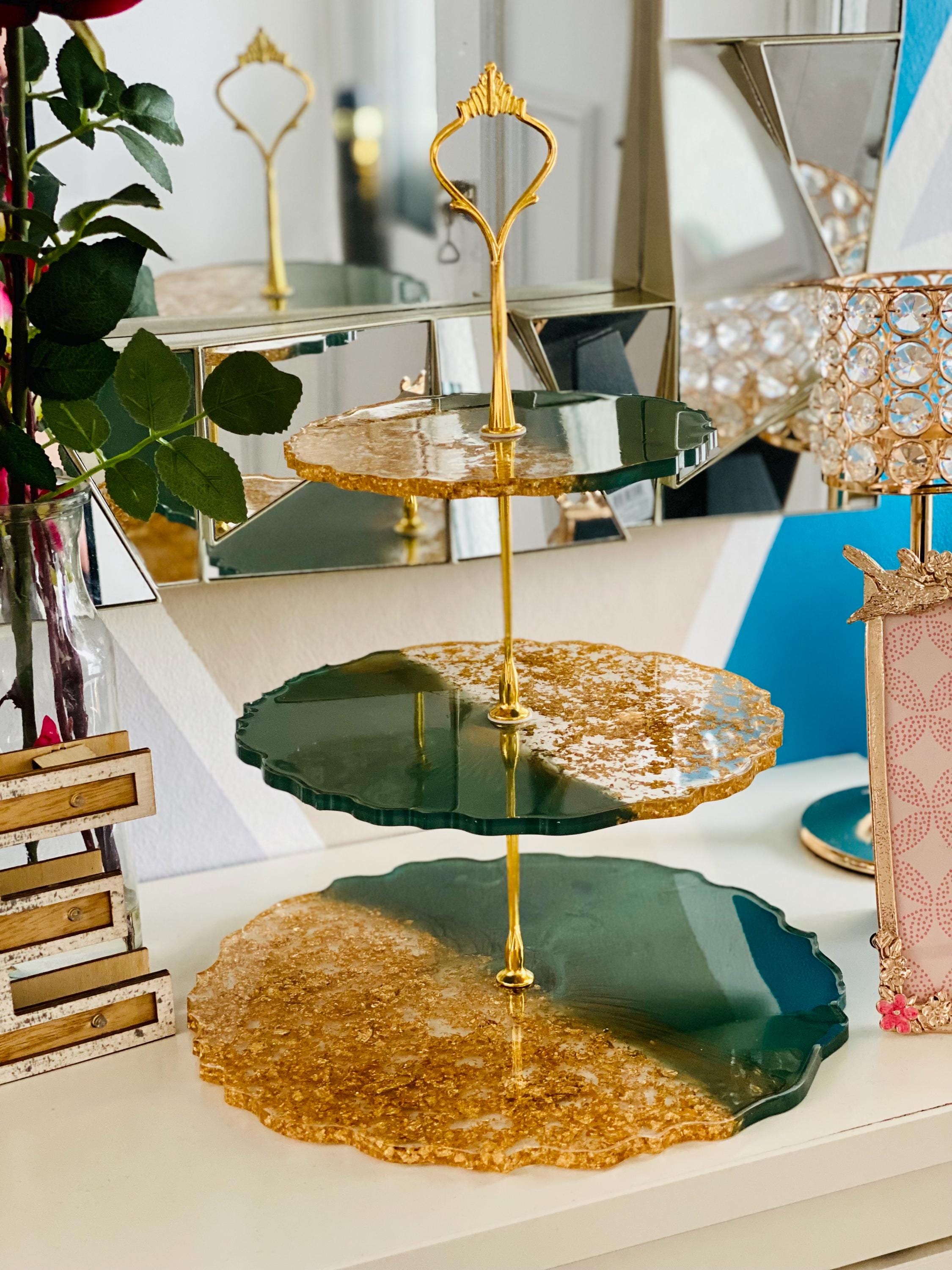 3段の樹脂製ディスプレイスタンド。エレガントなハンドメイド - Etsy 日本