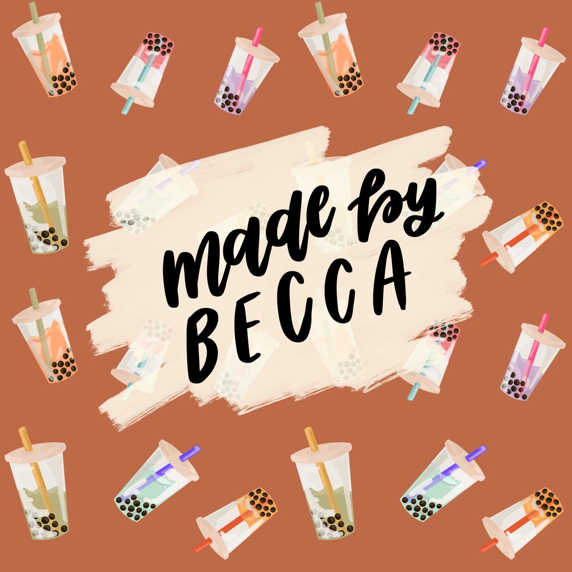 Bubble Tea Seamless Repeating Pattern/digital Patterns/digital Paper ...