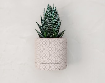 Modern Wall Mounted Planter with Drip Tray – Minimalist Indoor Plant Pot