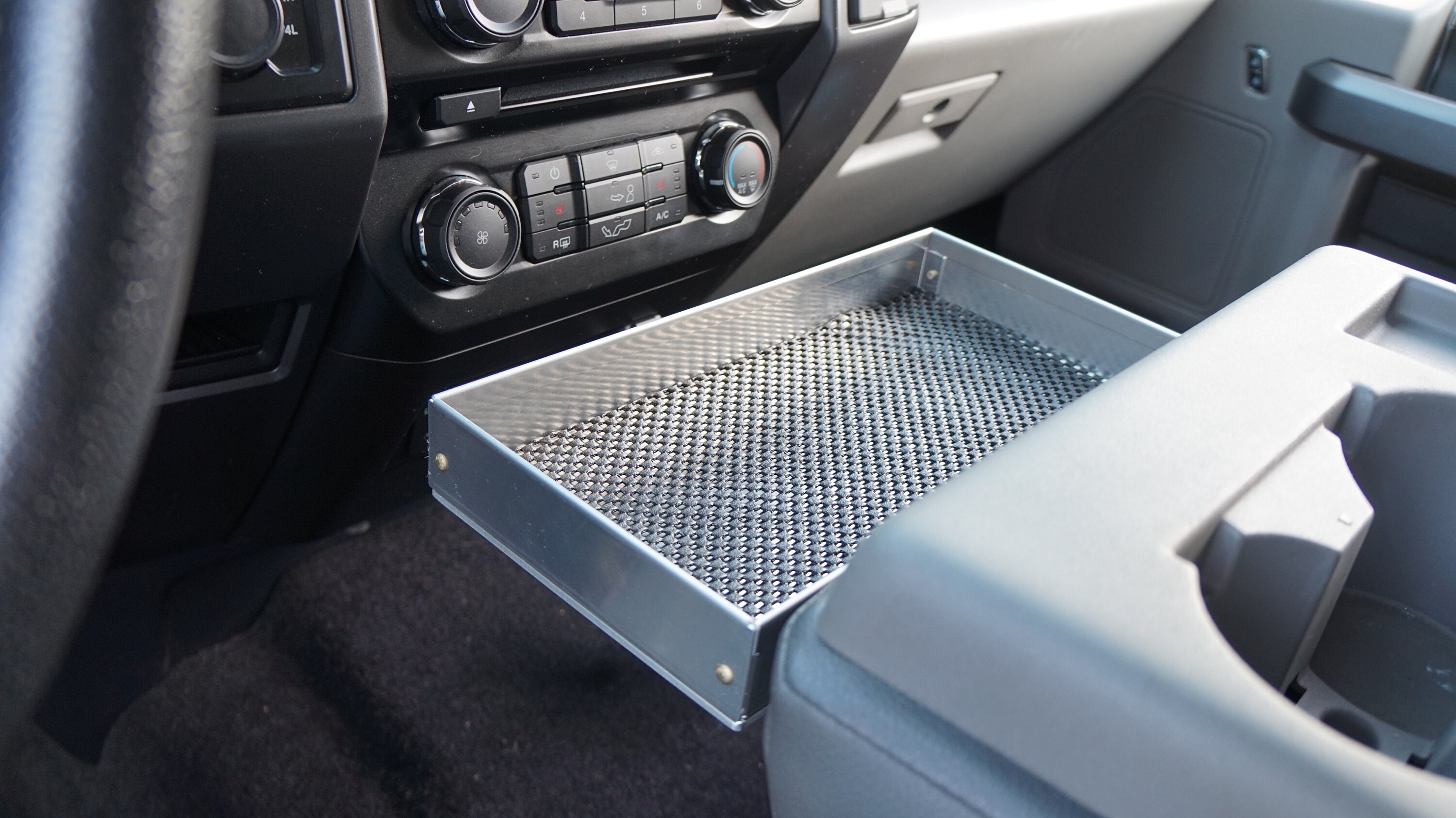 thumbnail image 2 of PM Performotor OE Style Center Console Storage Tray For Ford F-150 (2015-2019) – Black 2 of 6