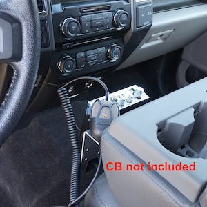 Ford F-Series Center Seat Headrest Mount: Phone, Tablet, Radio (2011-2025)